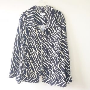 Zebra Print (Oversize) Corduroy Jacket